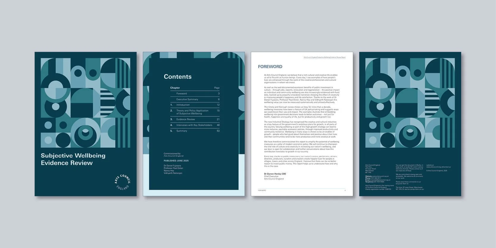 Digital report section spread with structured content layout and clear typographic hierarchy