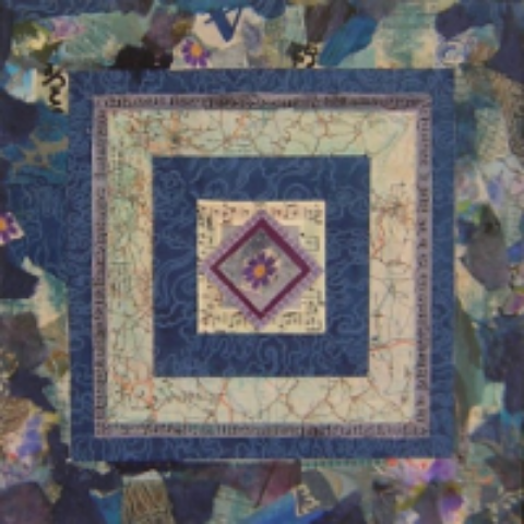 Blue on Blue 12" x 12" $400