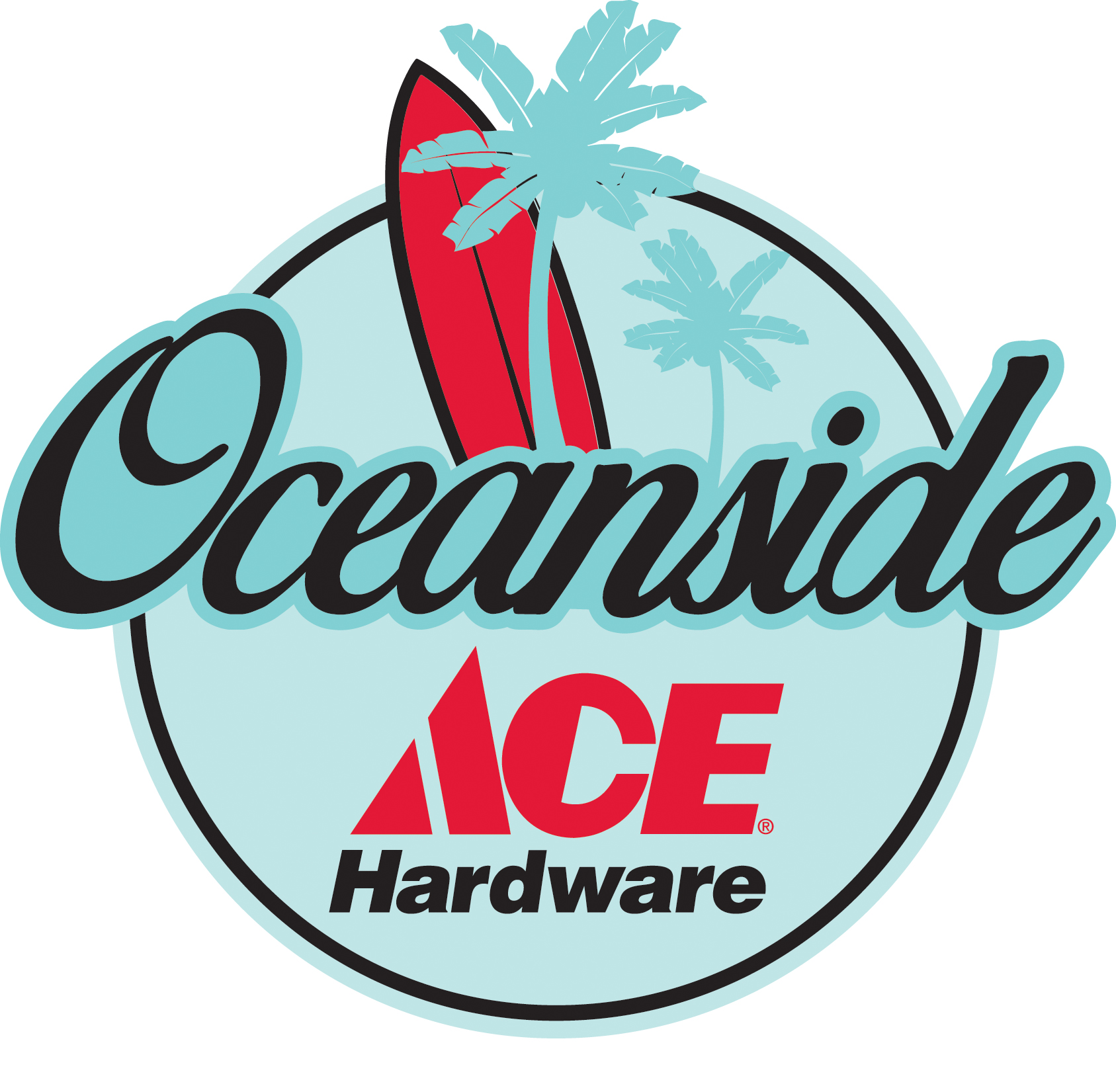 Retailer specific logo for new Oceanside, California store