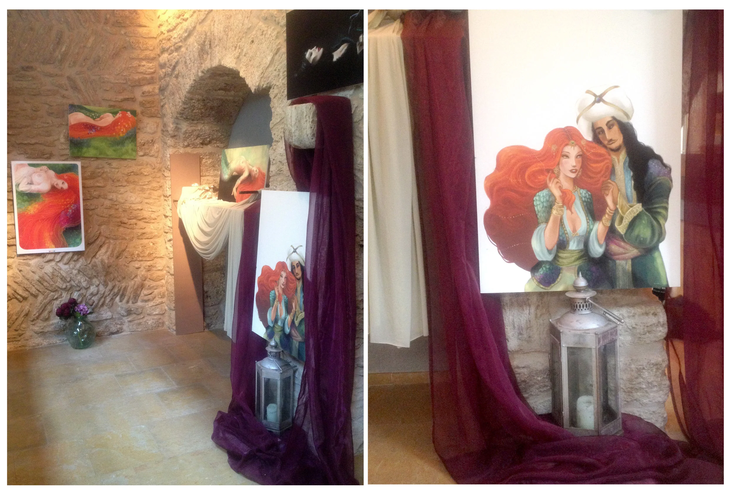 Una part de la meva petita expo a l'Aloja de Banyoles!