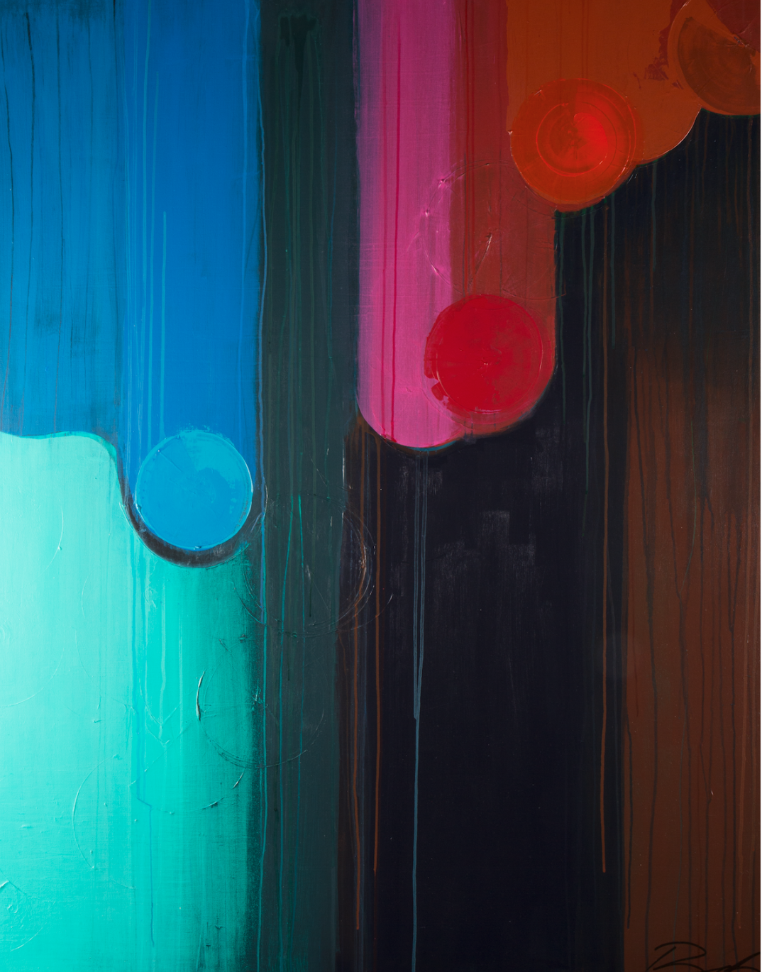 Flutter, 48” x 60” acrylic + ink on canvas email bethany@bethanymabeeart.com to enquire about pricing