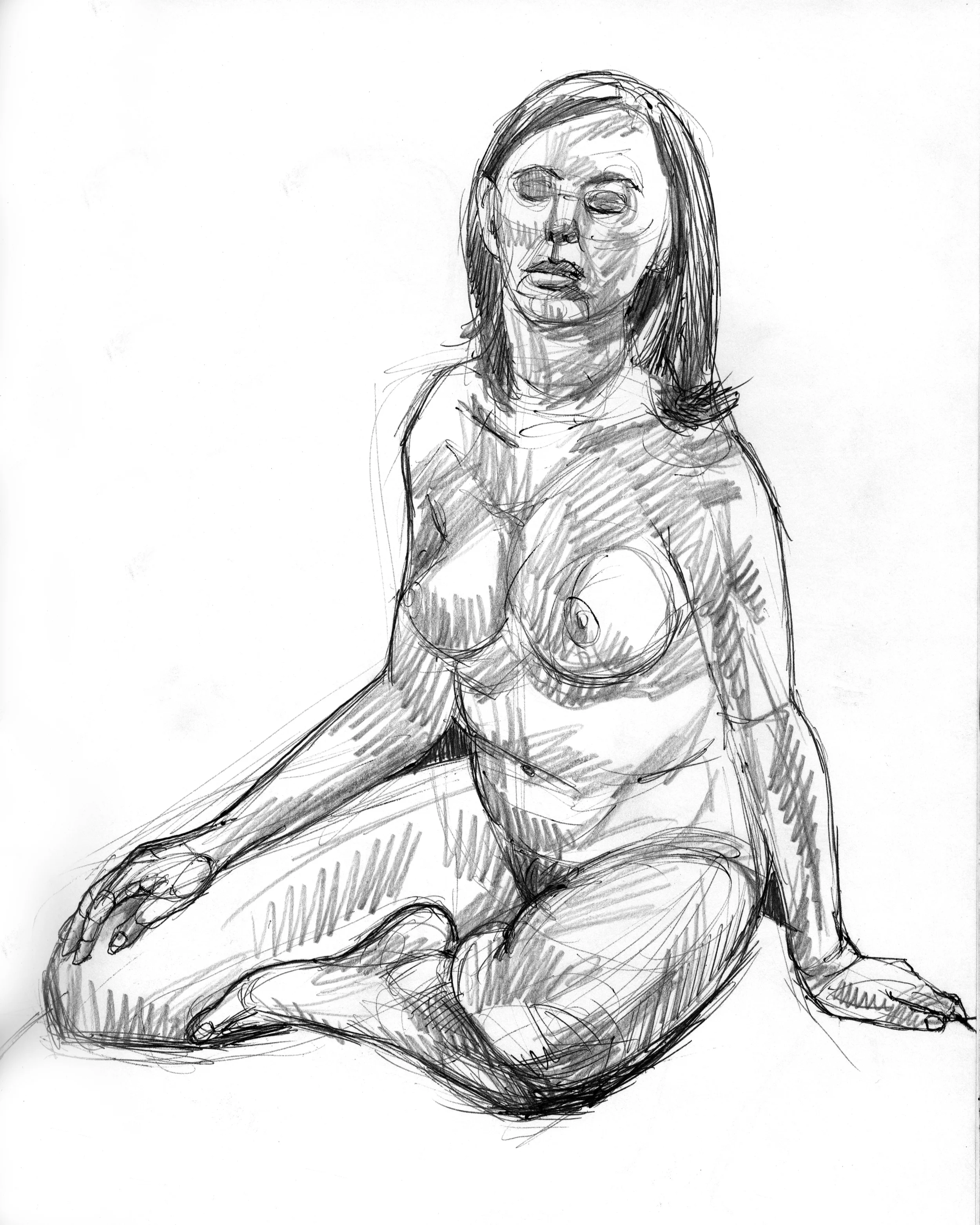 Life drawing, Saffran Studio, Tremont.