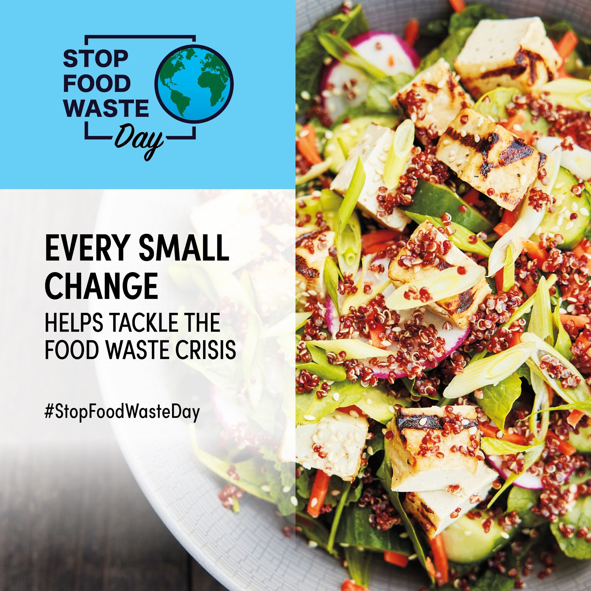 @stop_food_waste_day is a great time to consider ways in which we can reduce our overall food waste. 33% of all food produced globally is thrown away, and 8%
of all greenhouse gas emissions each year are due to food loss and waste. We have shared som