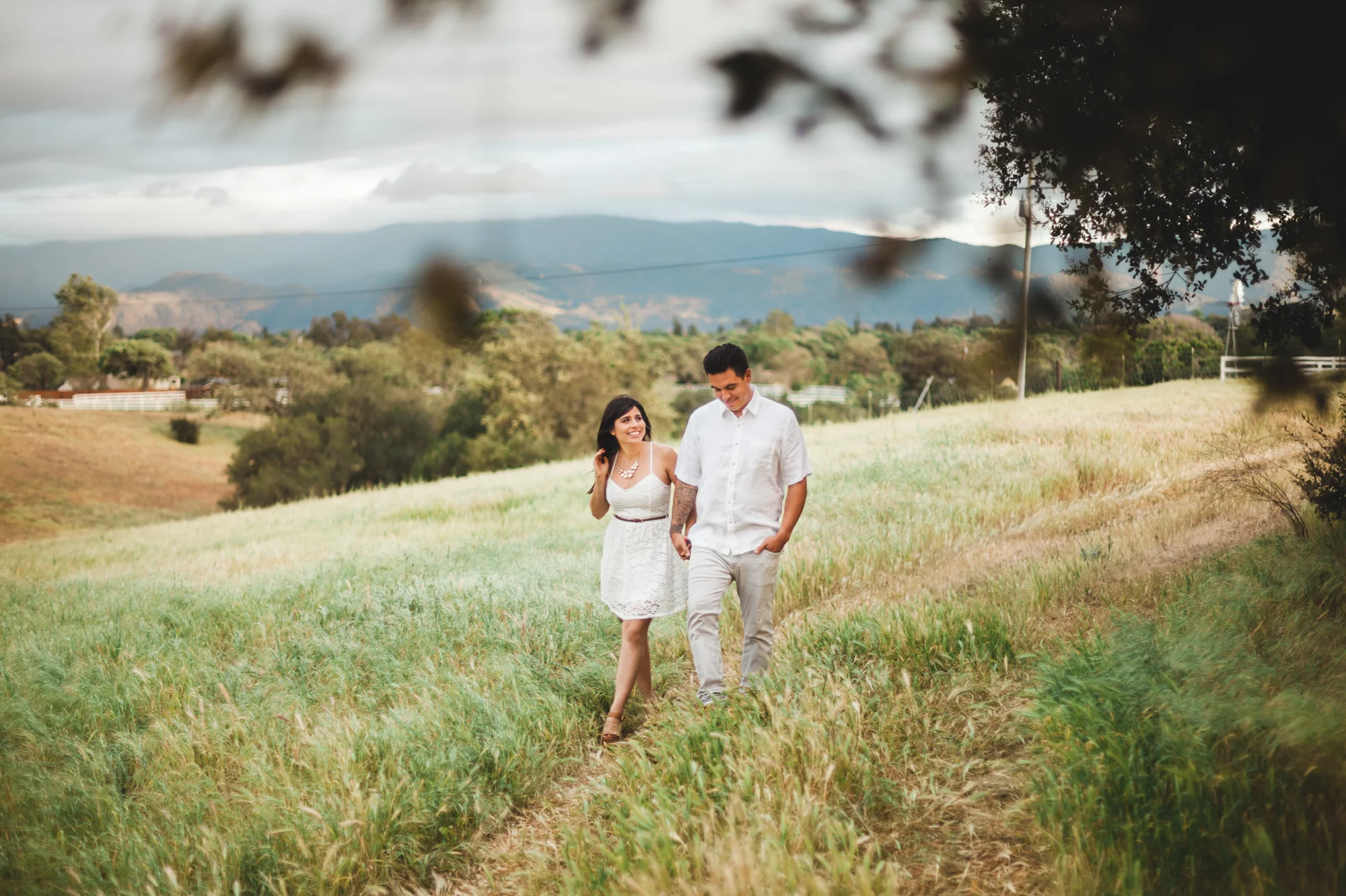 santa ynez valley engagement - john + adriana - ryanne bee photography