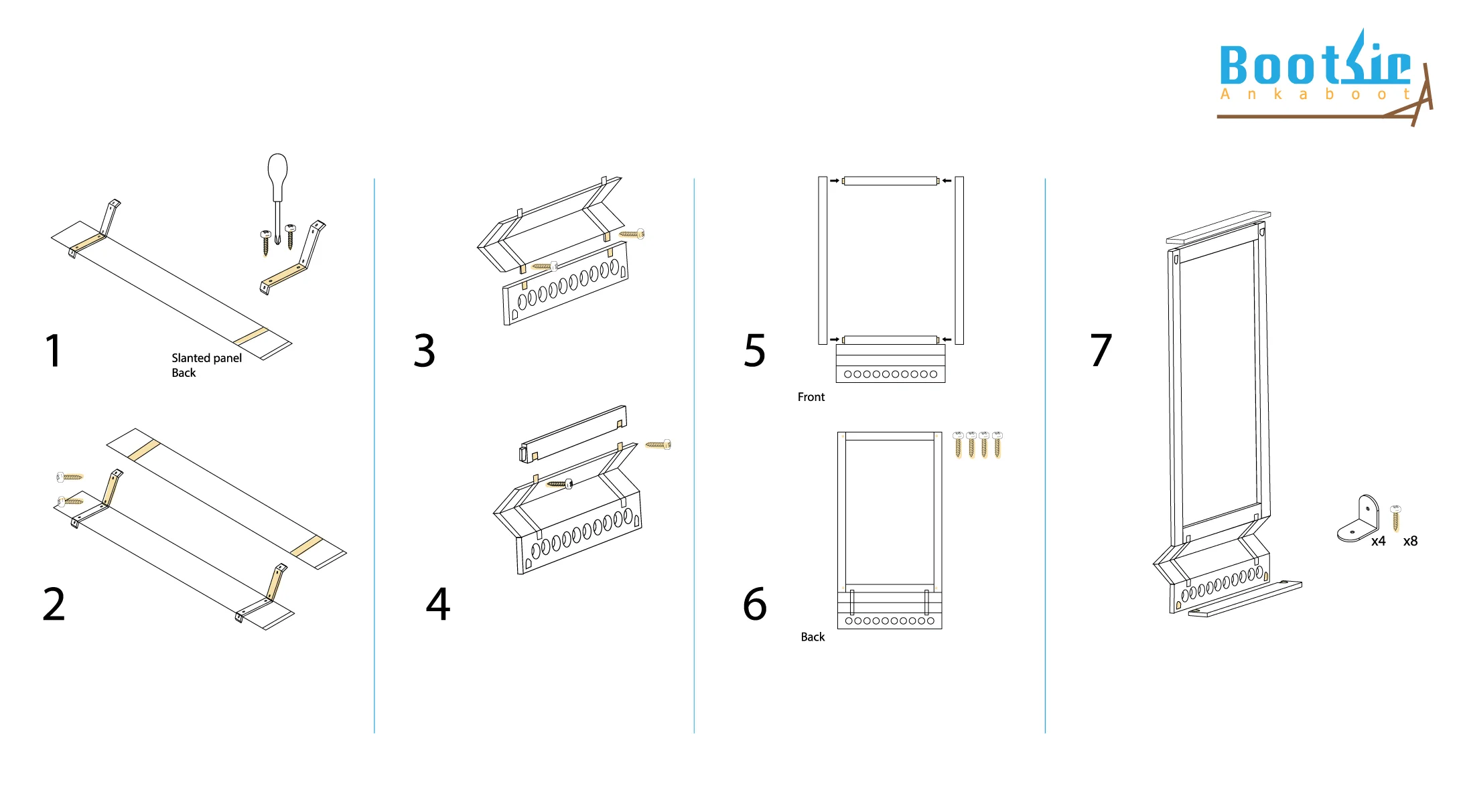 Step-by-step assembly