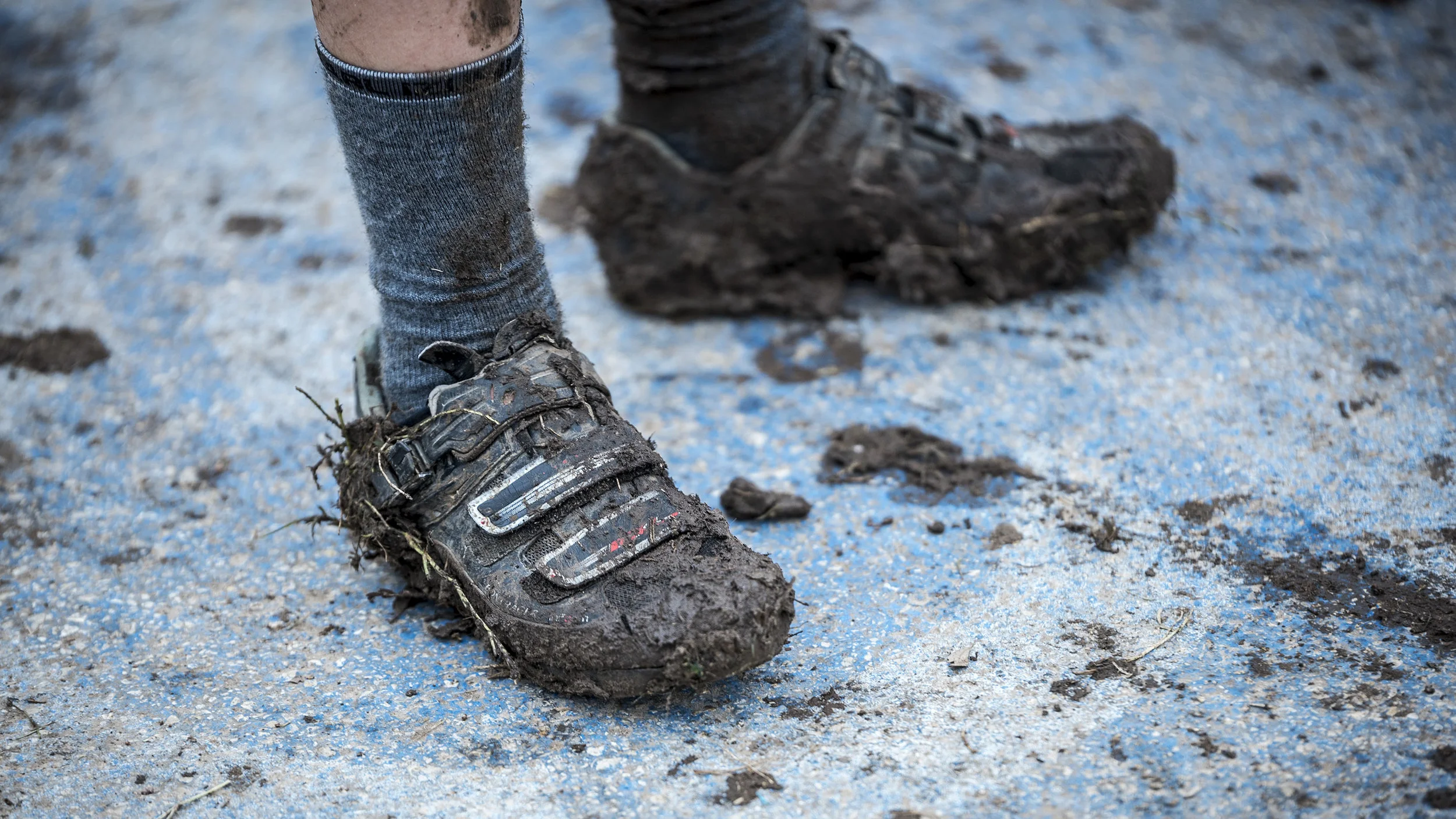 cyclists race at National Cyclocross Championship