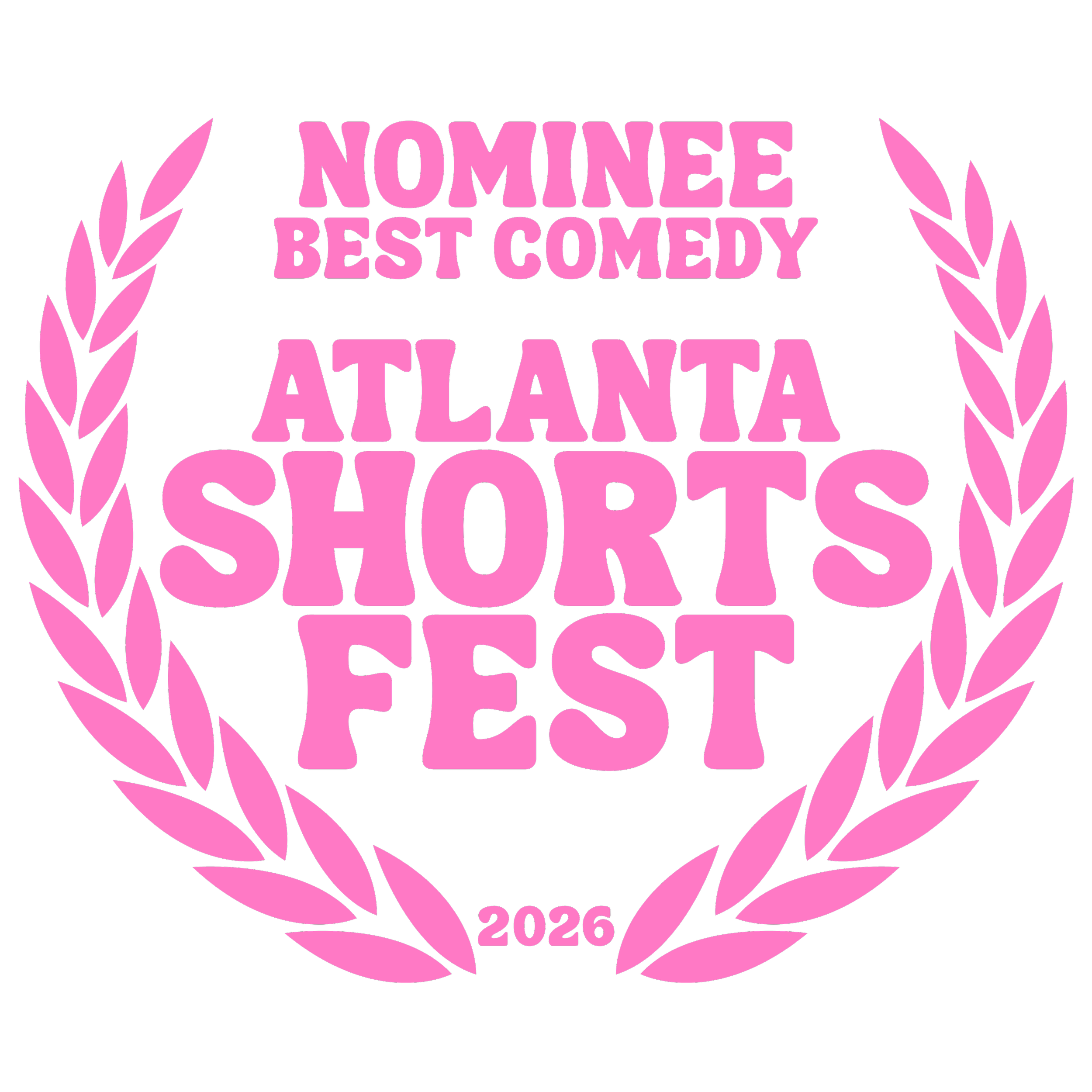 BEST COMEDY FILM nominee - Atlanta Shortsfest 2026 PINK.png