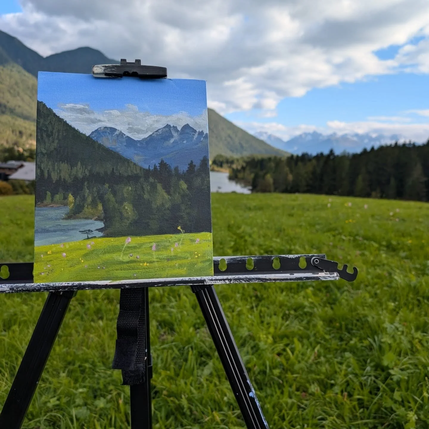 A lovely time painting back in Austria. Mountains have been beautiful.
.
.
.
#cameronbyeart #pleinair #painting #landscapepaintings