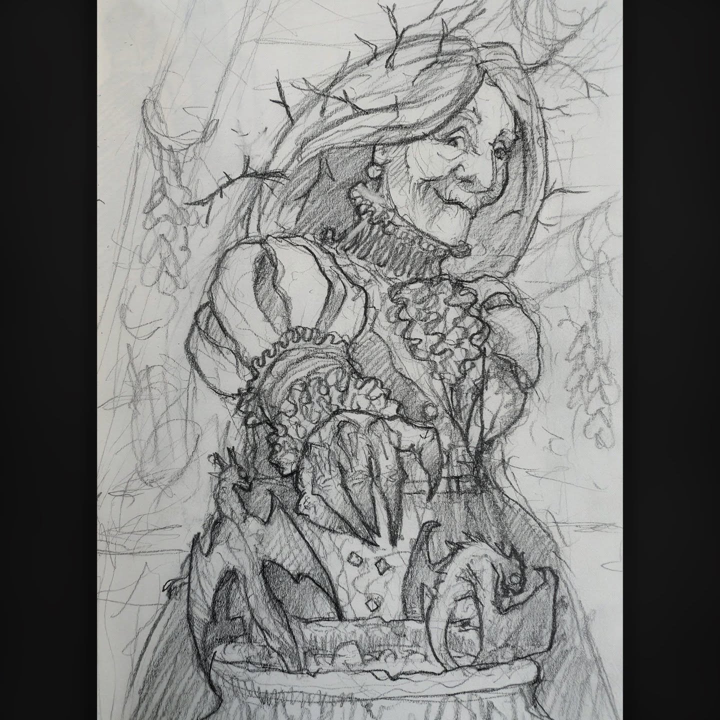 Witches Brew
.
.
.
#cameronbyeart #sketch #pencildrawing #witch #illustration