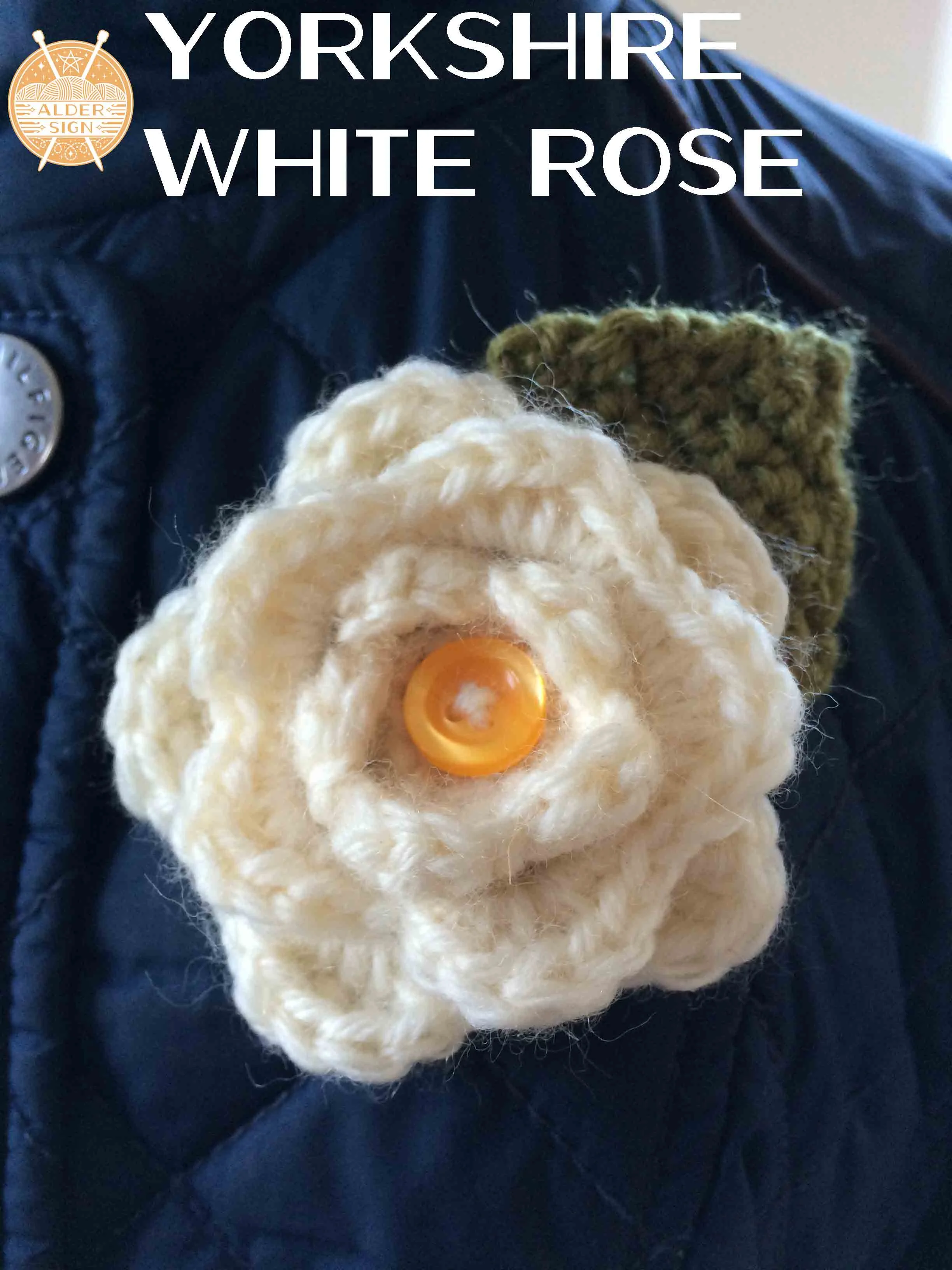 Yorkshire White Rose Aldersign Designs