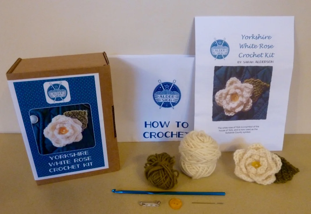 Yorkshire White Rose Crochet kit