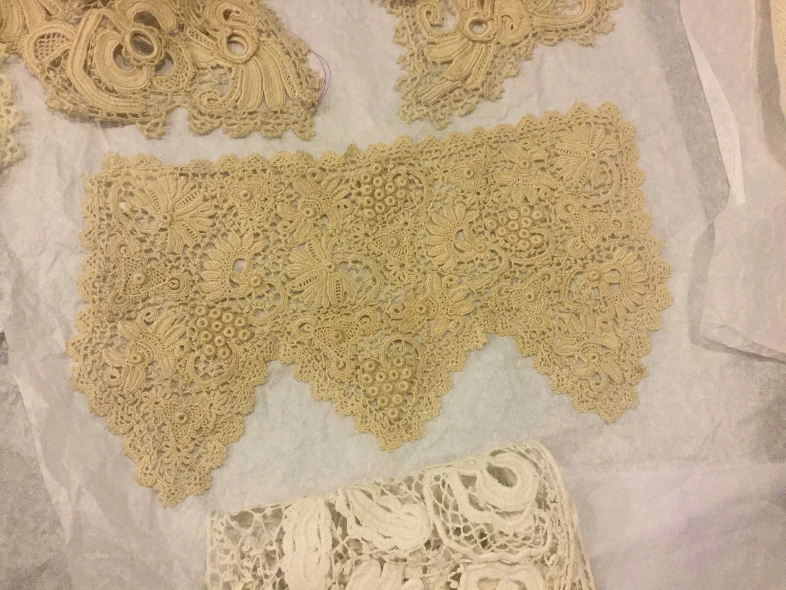 Very fine Irish crochet