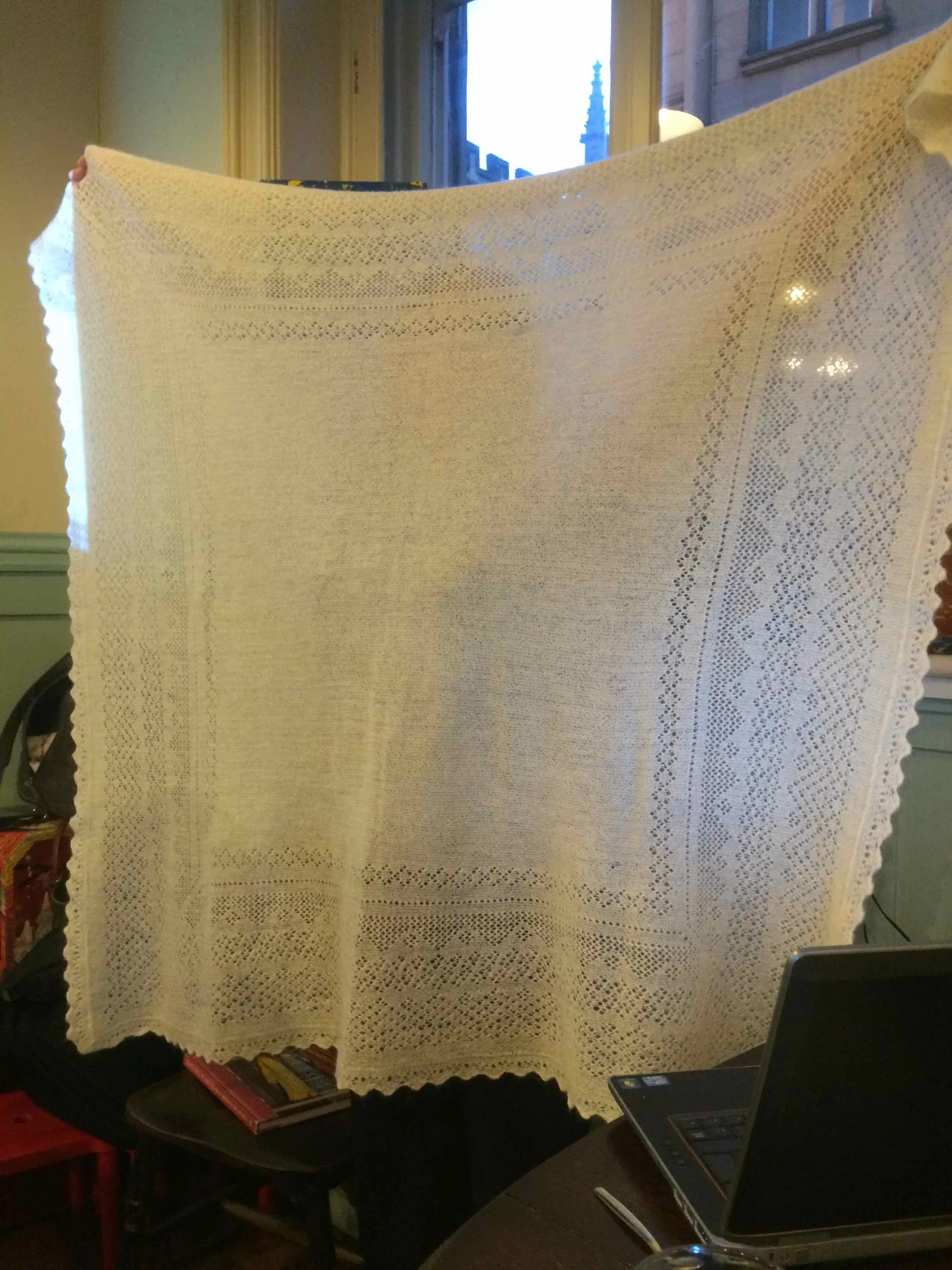 Orenburg shawl belonging to Angharad