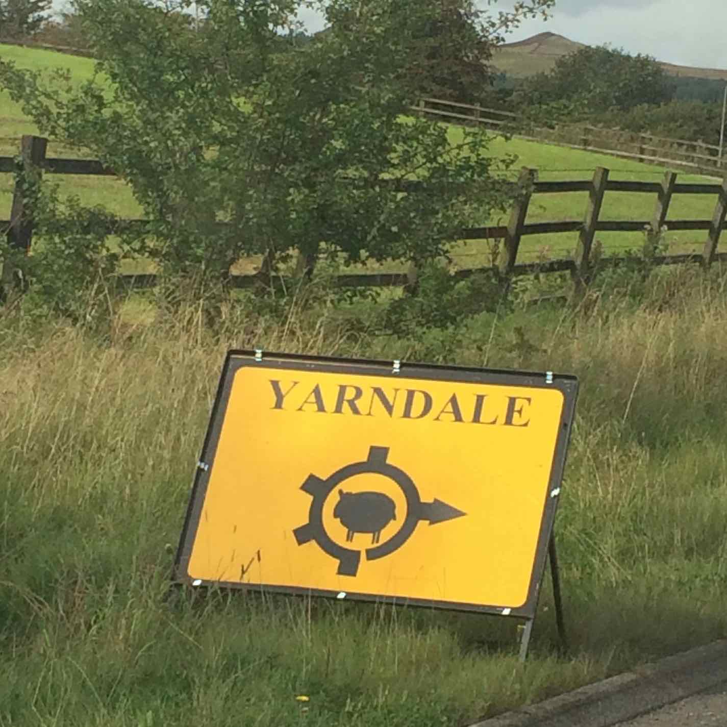 The Yarndale sheep sign