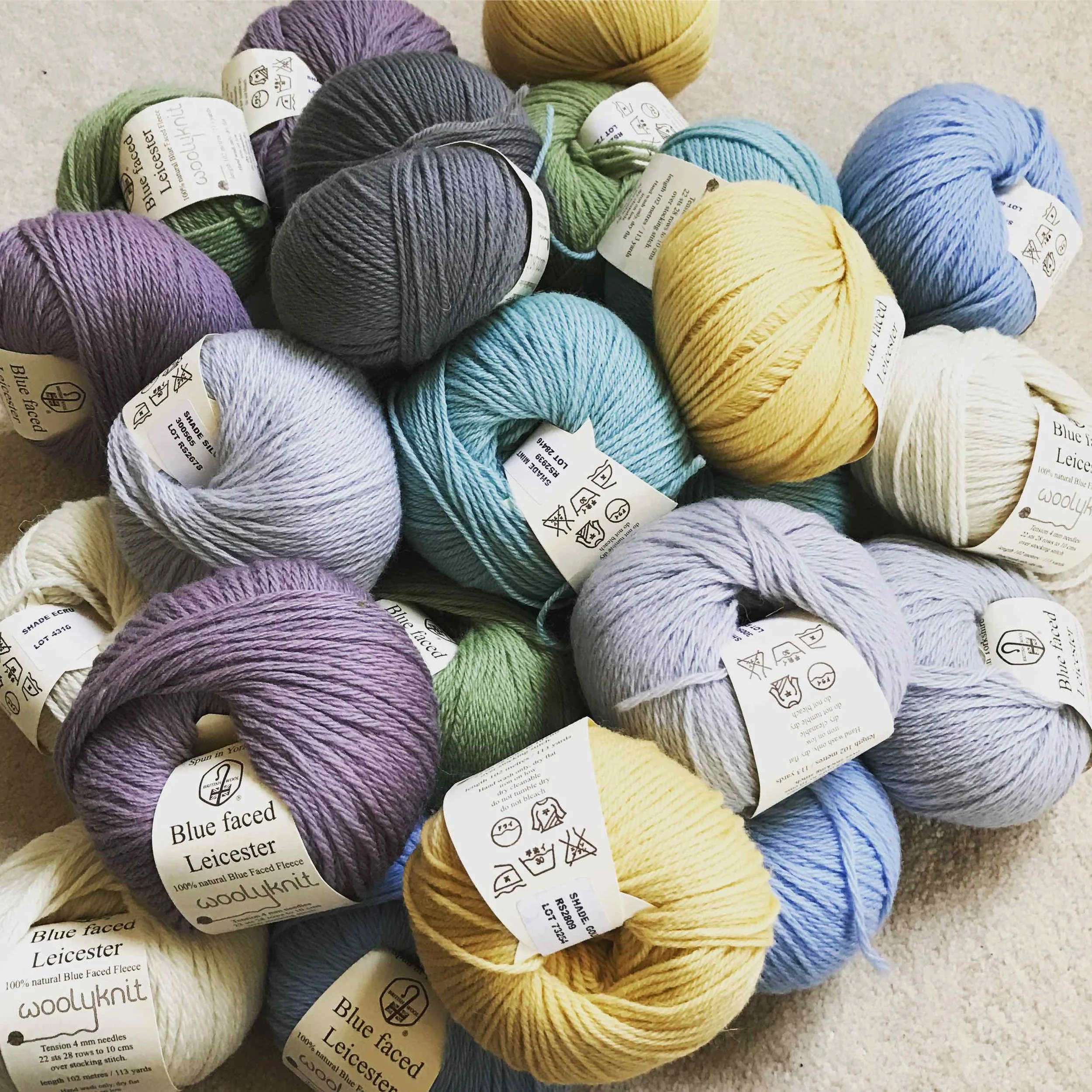 My yarn binge for a crochet blanket