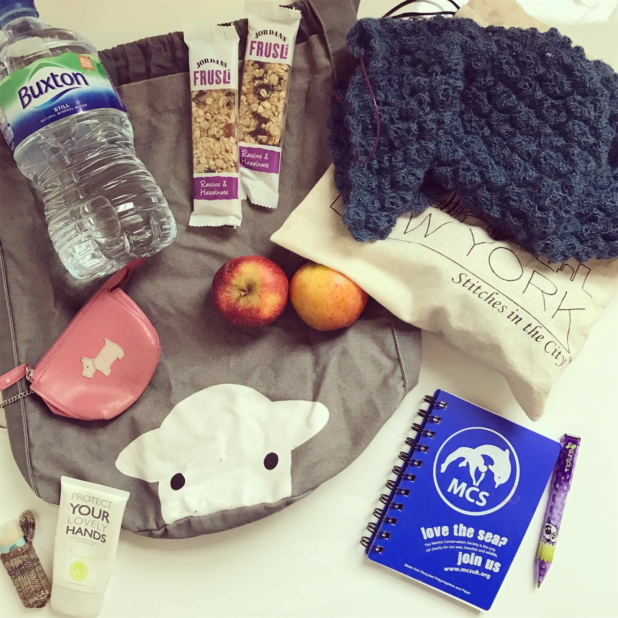 My yarn show survival kit