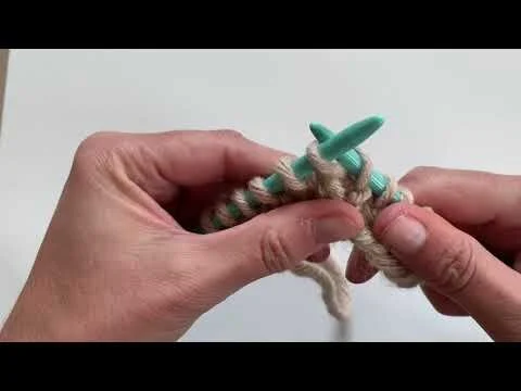 Knitting backwards tutorial (for entrelac knitting)