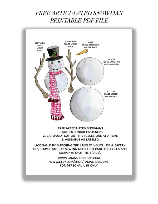 For your free printable, click here . As you can see, it is labeled with instructions on how to put it together but sometimes it can be easier to have a visual so I provided a short tutorial to go along with it so you can follow along.