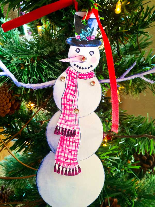 Punch a hole in the top, tie a ribbon in the hole and use it as an ornament.