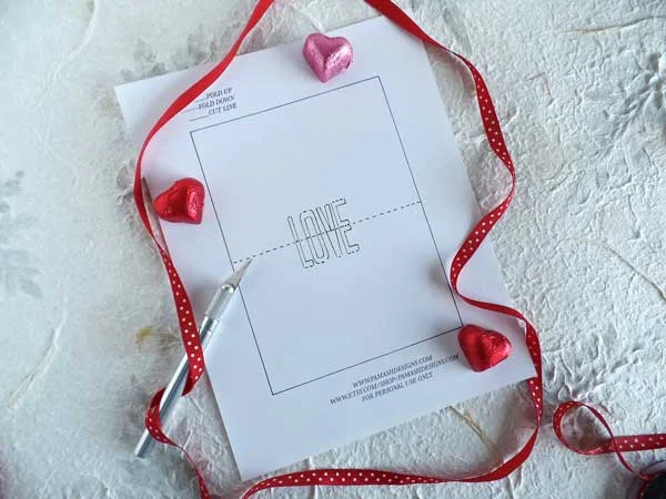 Here is the printed template. Take note of the key in the upper left corner which will come on handy later.