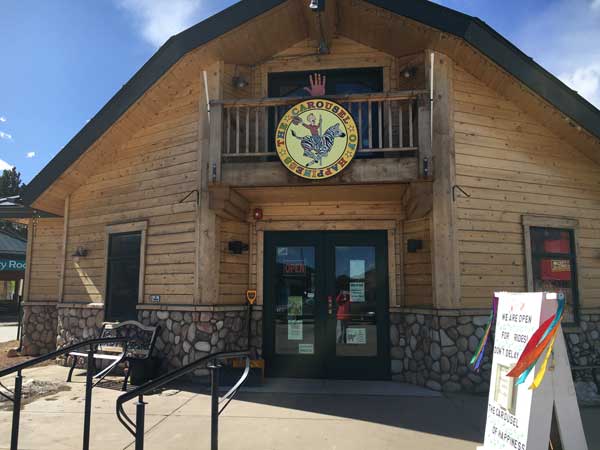 Here is the building that houses the carousel today.