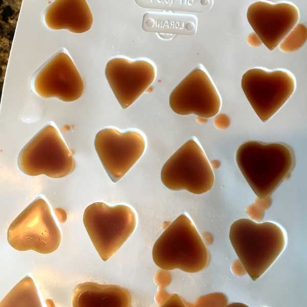 I also tried some candy molds.