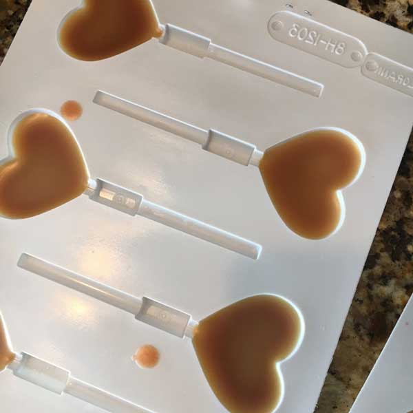 These were some lollipop molds I had on hand.