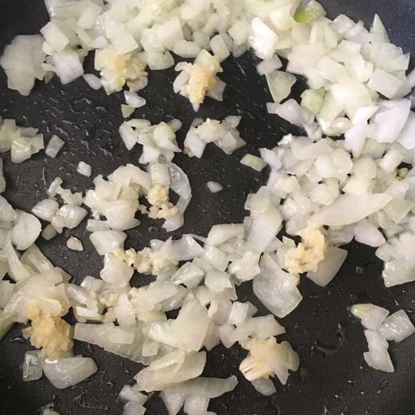 Added garlic. I bet you can smell this, can't you?