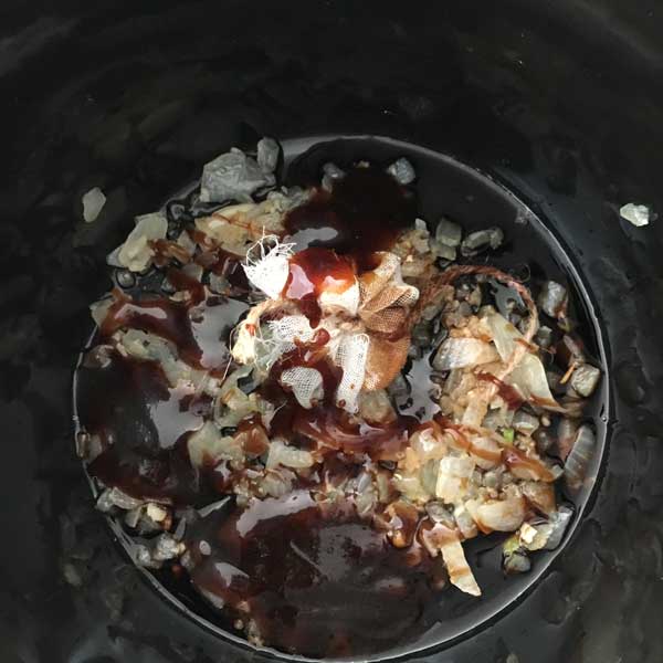 Added the soy and hoisin sauce.