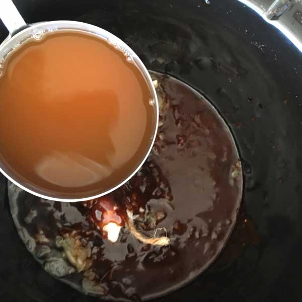 Add the broth and the miso mixture to the crockpot and cook for 5-6 hours.