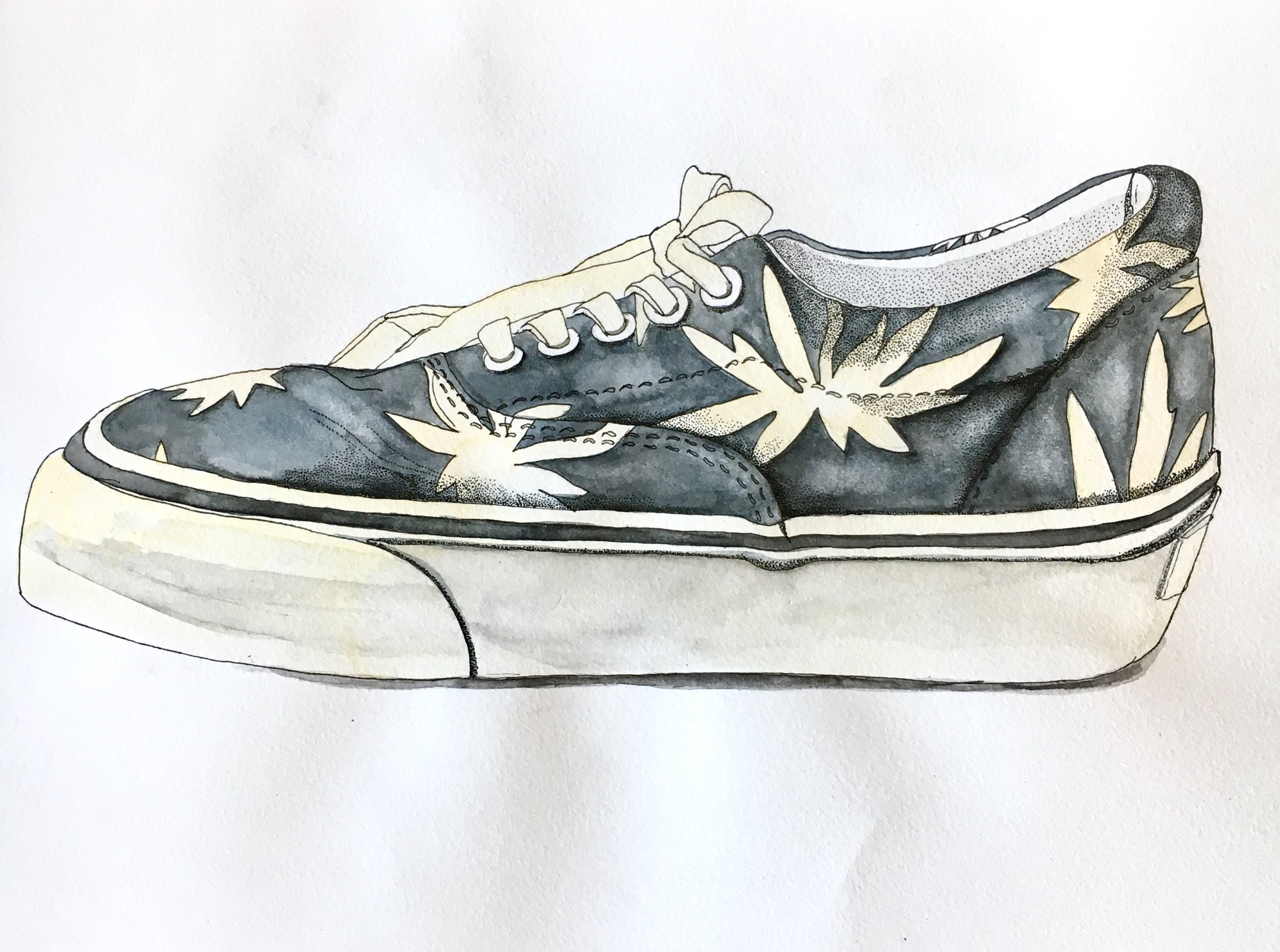 Watercolor Footwear — Pam Ash Designs