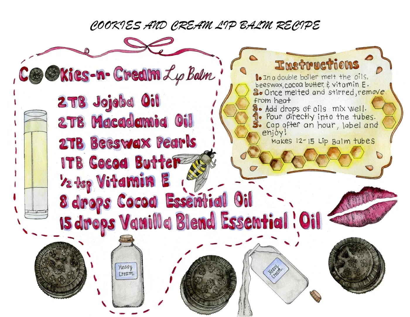 Cookies and Cream Lip Balm