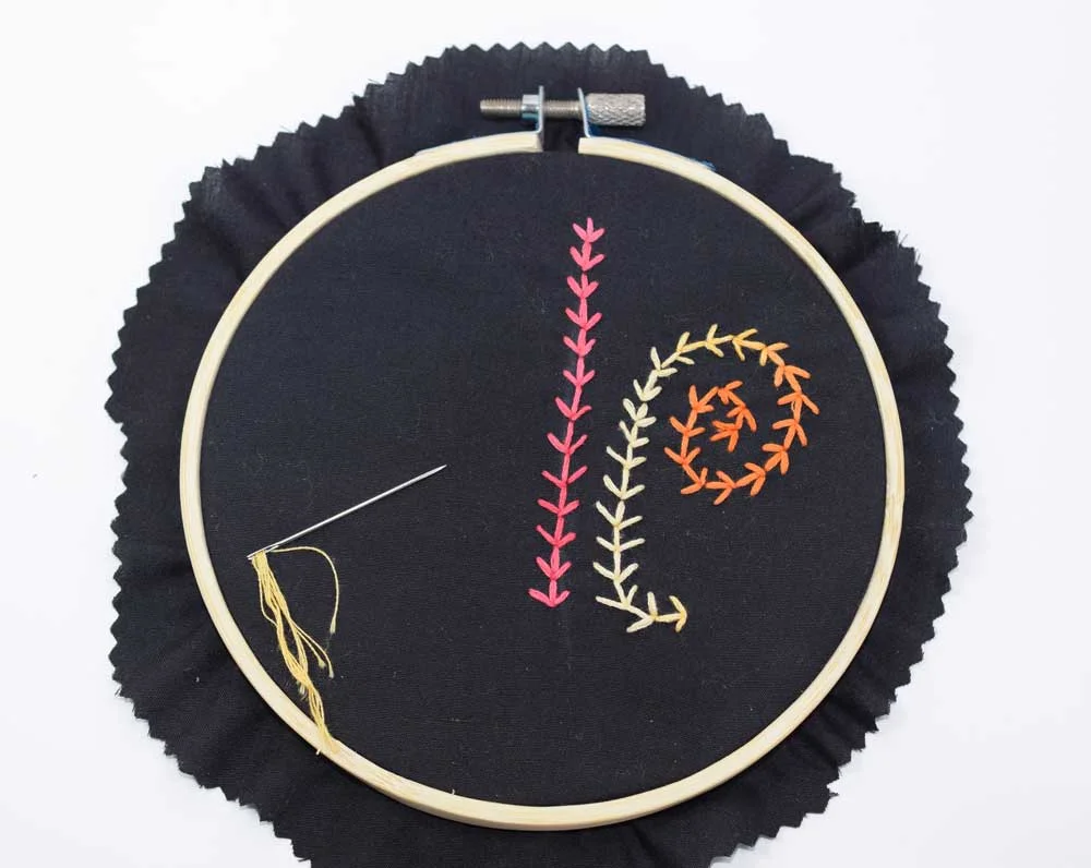 I love the look of the twirl. This also further fuels my obsession with variegated thread. Isn't that pretty?