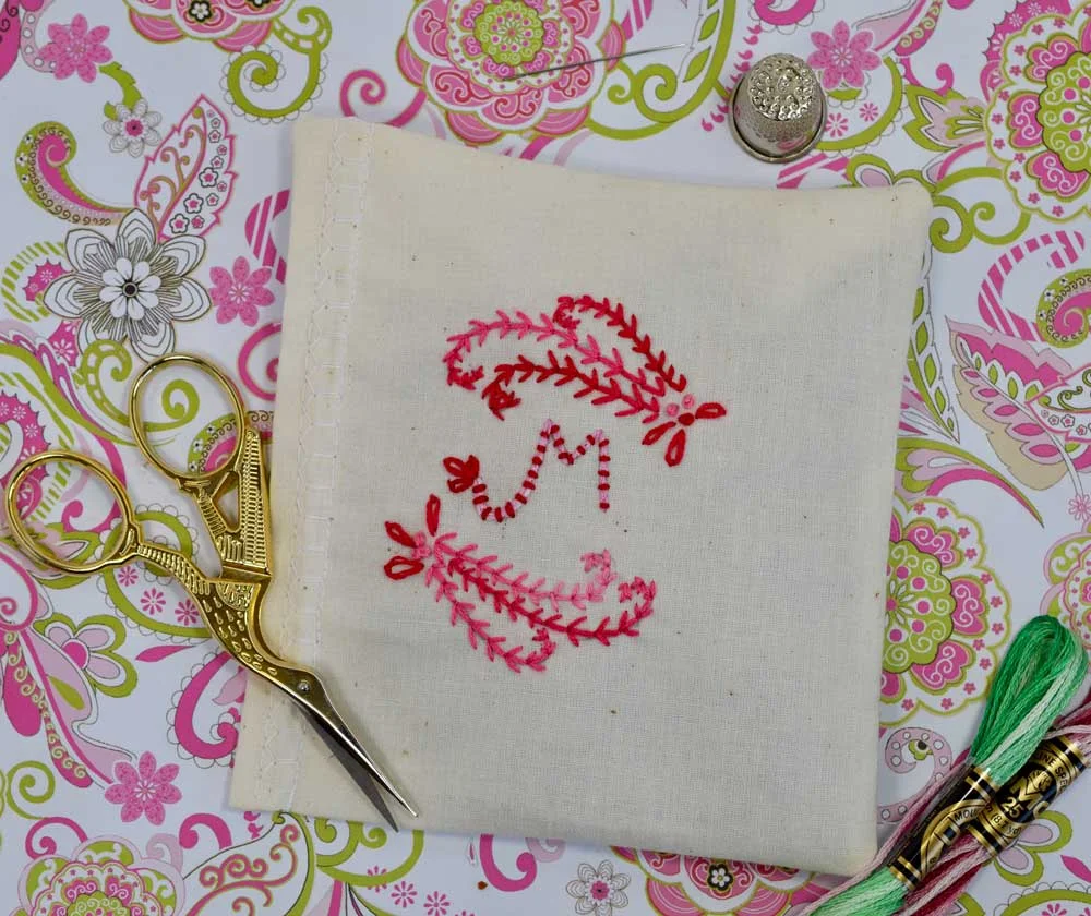 I used this little piece of embroidery to make a little square lavender sachet. There is a detailed tutorial HERE if you would like to make one for Mom or just to treat yourself!