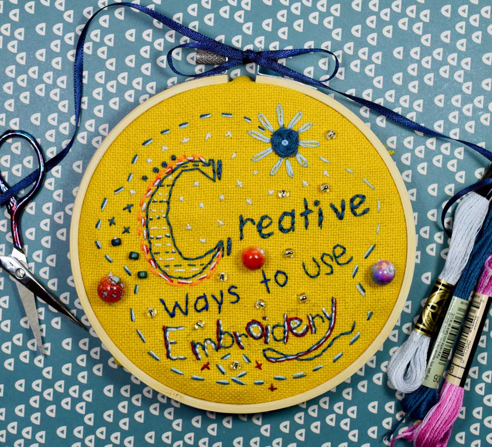 Learn to do hand embroidery and how to use embroidery hoops