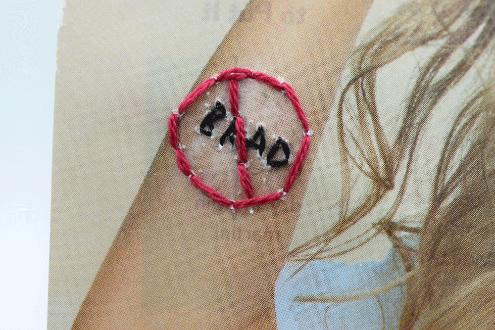Some backstitch tattoo art....