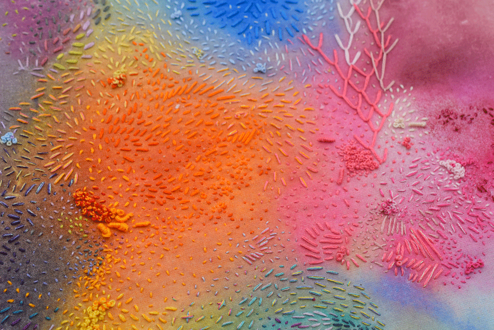 Changing the size of your stitches adds some great texture and visual interest.