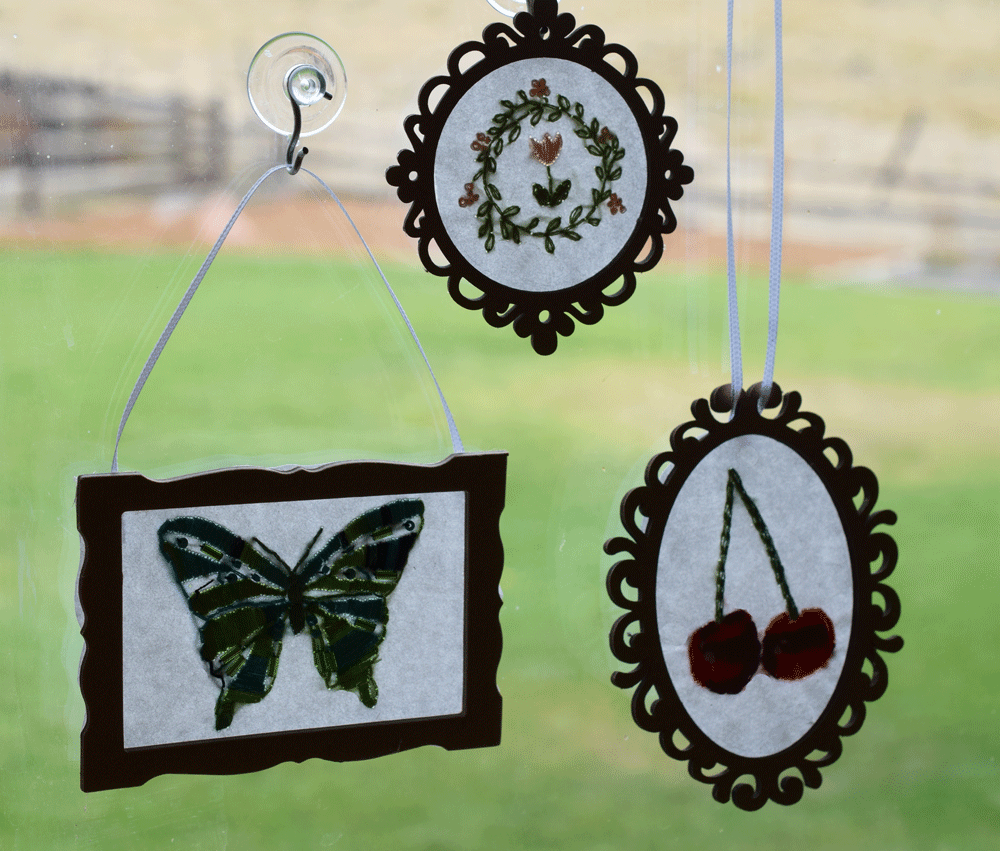 It is hard to capture a photo of these but they are very pretty and delicate with the light beaming through the rice paper. So much fun and once you have all your supplies together this is a really simple fall afternoon project!