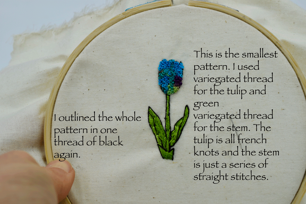 To learn how to make FRENCH KNOTS click HERE.