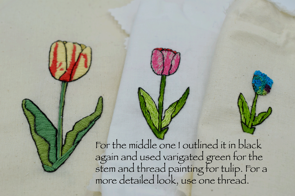 To learn how to NEEDLE PAINT click HERE. Above are the three pattern sizes all together.