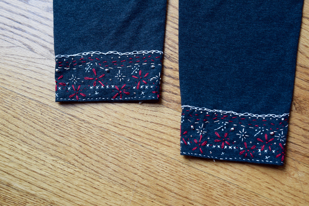 Trim the threads in the back and wear your new creation! These would also look great in shirt cuffs.