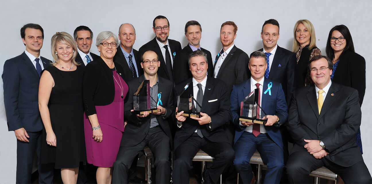 Les lauréats des Trophées Vision 2016: LGT, H2O Innovation et Chrono Aviation