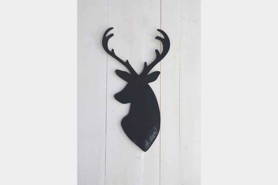 Deer Wooden Chalkboard $22 by 163 Design Company