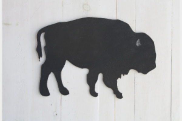 Buffalo Wooden Chalkboard $22 by 163 Design Company