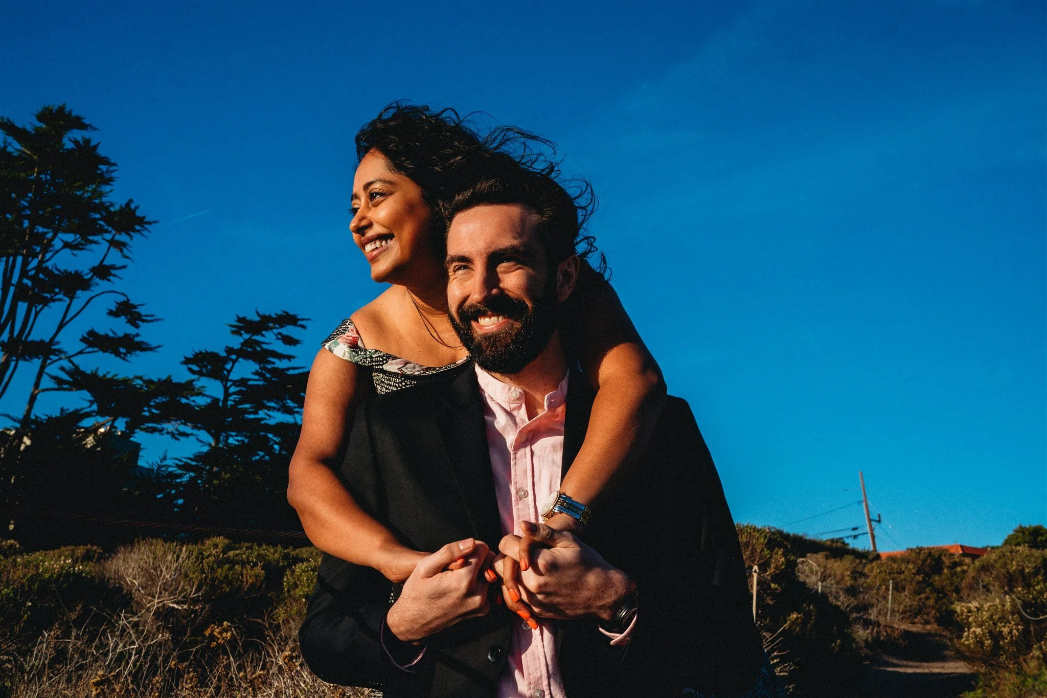 Udita and Caleb - Point Dume - Engagement Session in Malibu