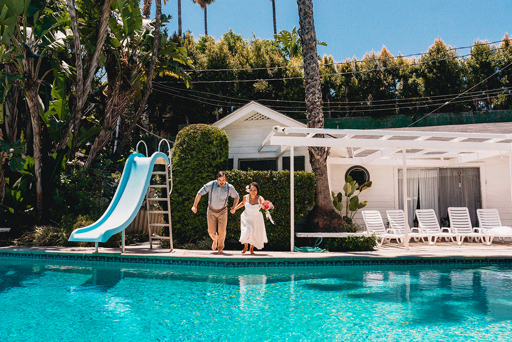 Cynthia and Andy - Backyard Elopement in Beverly Hills