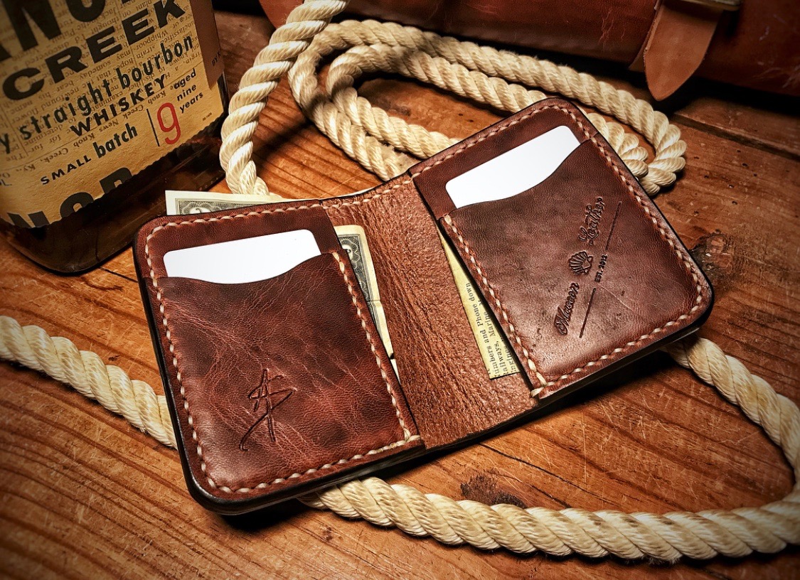 Badge Wallets — Mascon Leather