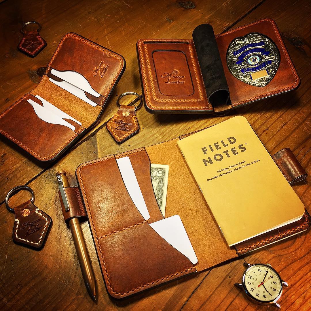 Badge Wallets — Mascon Leather