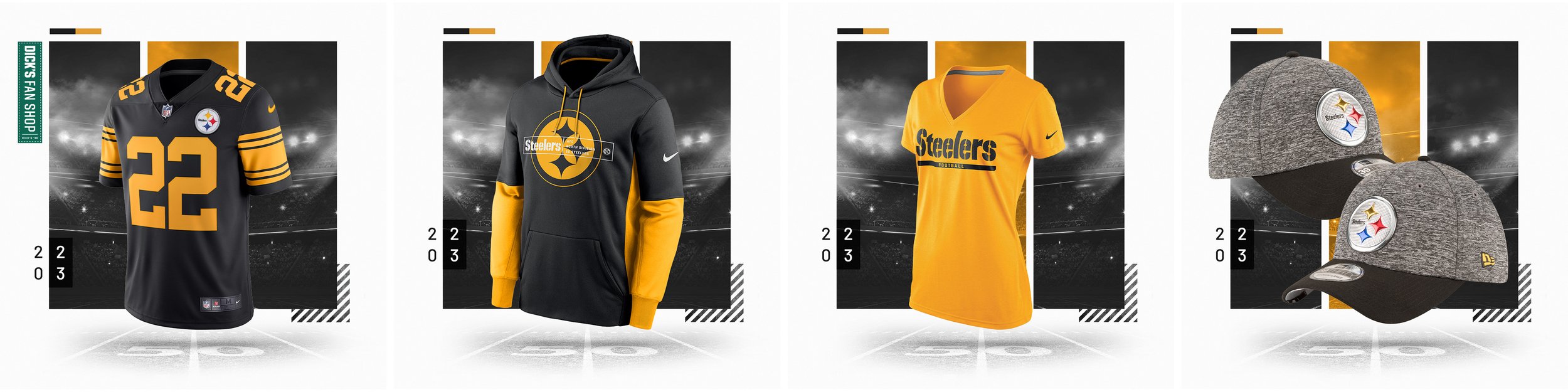 DICK’ S Sporing Goods email and social campaign supporting the 2024 College Football playoffs and major bowl games.