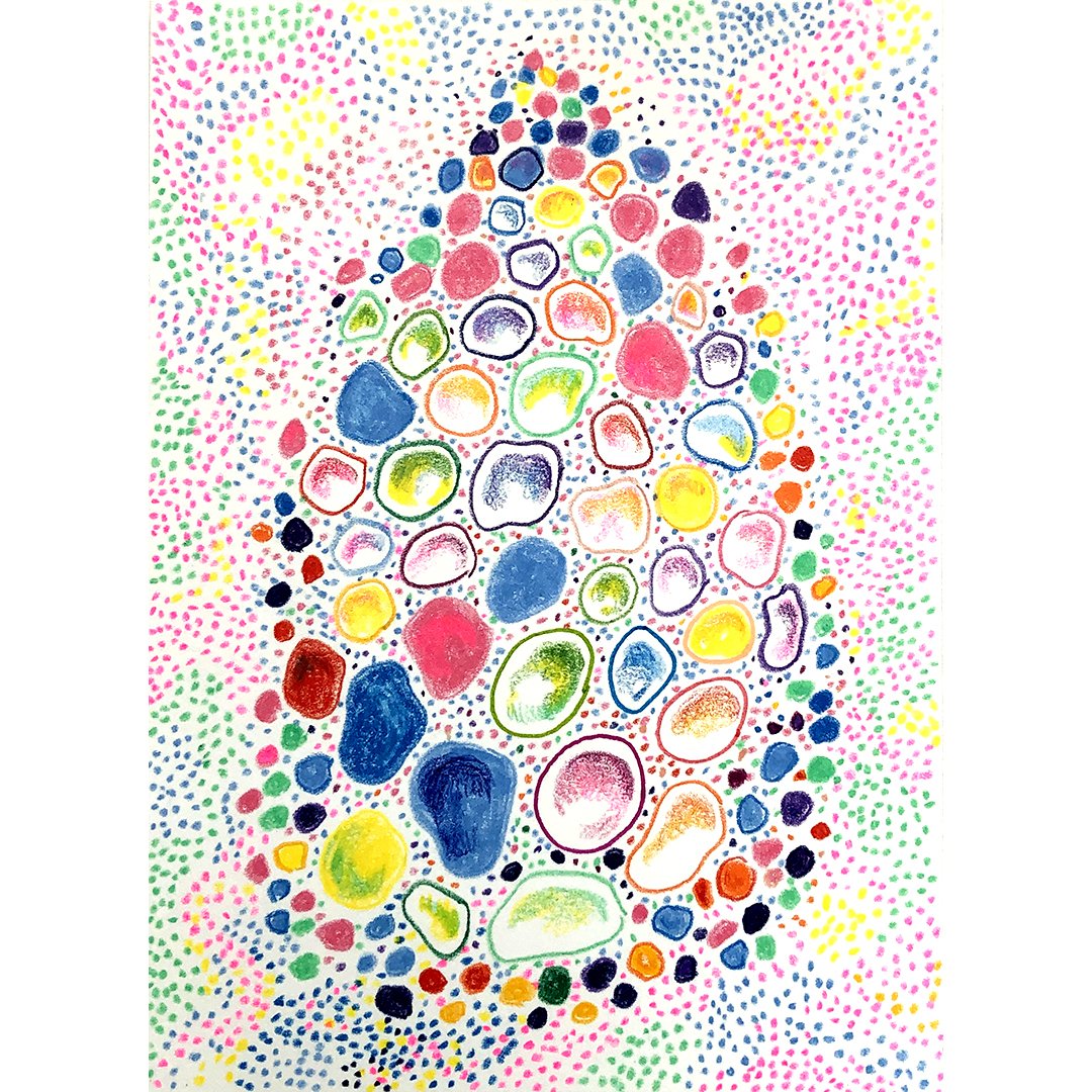 Gummy Turtle, Colored Pencil on Paper, 5x7", 2023